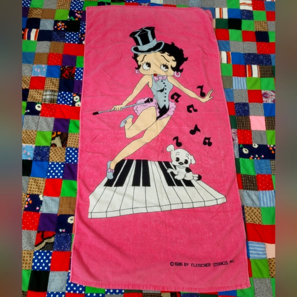 Vintage Betty Boop Beach Towel